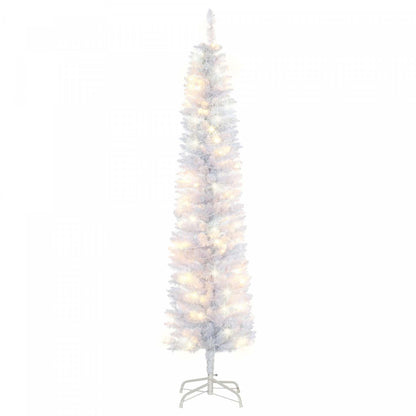 Homcom Arbre De Noël Artificiel Crayon Pré-éclairé De 6' Avec 100 Leds|Homcom Arbre De Noël Artificiel Pré-éclairé De 6 Pi Avec 100 Led