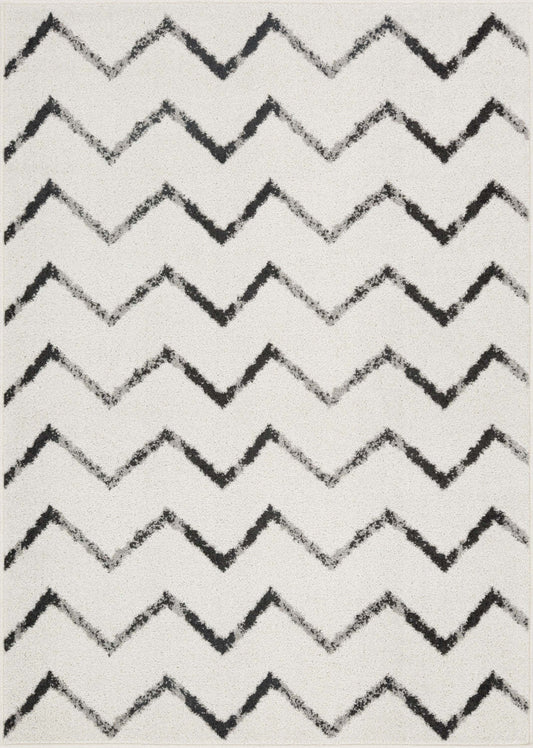 Lav Chevron Grey 3x5 Area Rug|Carpette Lav grise à motifs de chevrons 3 x 5|D80GLCN2