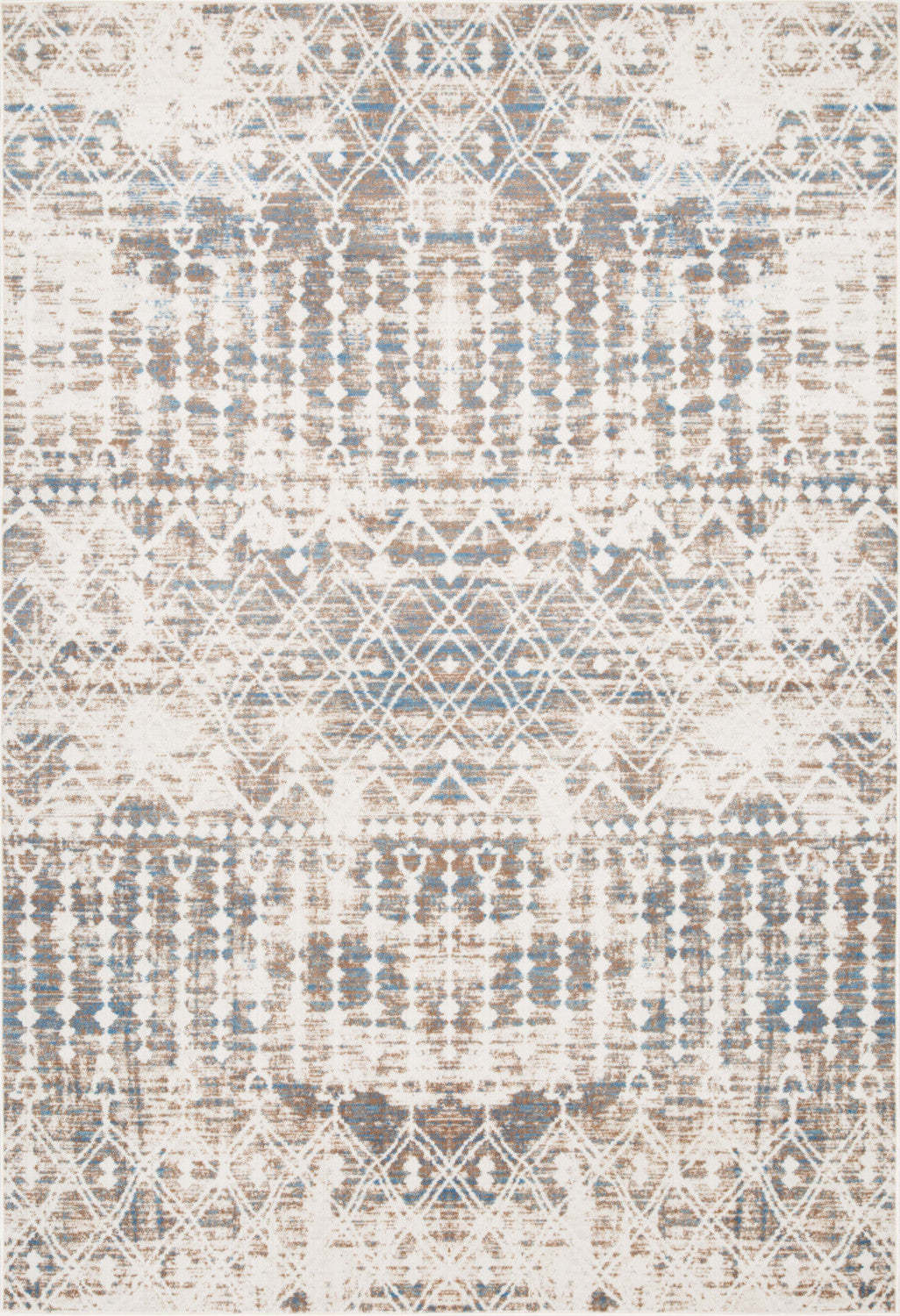 Tapis Shi marocain bleu 3x5|Carpette Shi bleue à motifs marocains 3 x 5|D80GS213