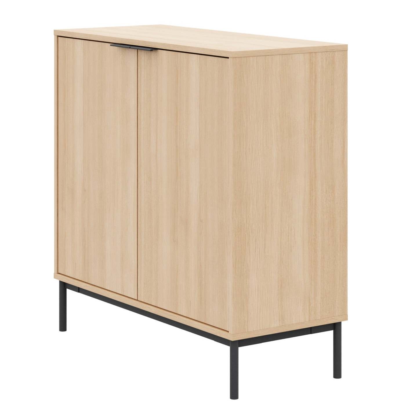 Armoire de rangement Nordika Slim à 2 portes - Chêne blond naturel | Armoire de rangement mince Nordika à 2 portes - chêne blond naturel