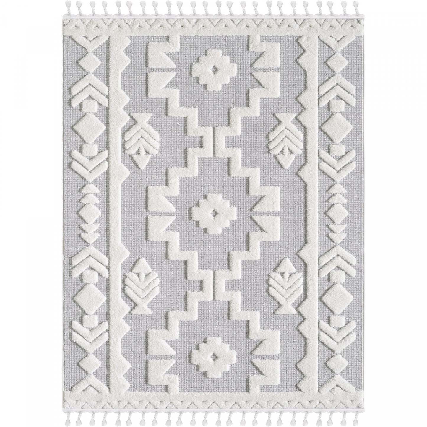 Tapis à poils longs Quinto Tres marocain - 6'3 x 9'|Carpette à poil long Quinto Tres marocain - 6 pi 3 po x 9 pi