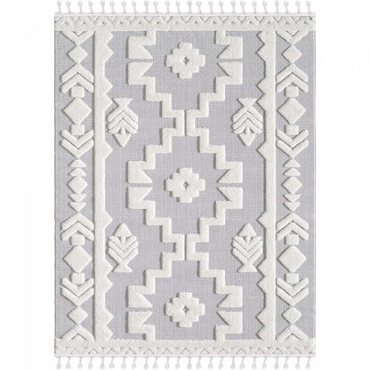 Tapis à poils longs Quinto Tres marocain - 6'3 x 9'|Carpette à poil long Quinto Tres marocain - 6 pi 3 po x 9 pi