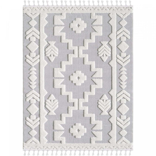 Tapis à poils longs Quinto Tres marocain - 7'7 x 10'|Carpette à poil long Quinto Tres marocain - 7 pi 7 po x 10 pi