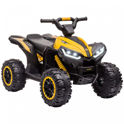 Aosom 12v Kids Powered Ride-On Atv, Quatre Roues Pour Enfants Avec Musique, Mp3, Phares, Haute &amp; Basse S|Aosom Quad Pour Enfants 12 V Avec Fonction Avant Et Arrière, Quatre Roues Pour Enfants Avec Roues Re
