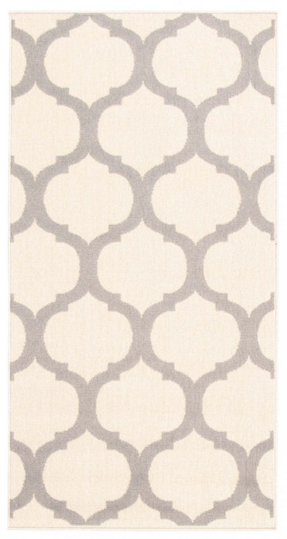 Tapis Sophie gris clair - 81 x 150 cm | D86FI3UM
