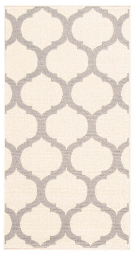Tapis Sophie gris clair - 81 x 150 cm | D86FI3UM