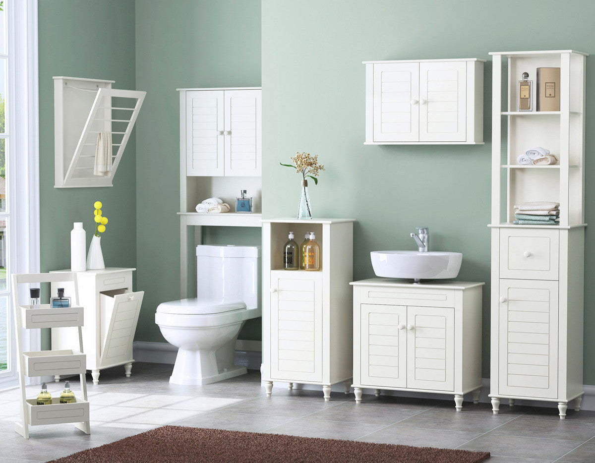 Signa VII Storage Accent Cabinet - Blanc|Armoire décorative de rangement Signa VII - blanche