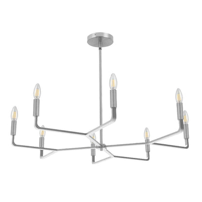 Dainolite Colette 8 Light Chandelier Poli Chrome Lampe|Lustre Colette de Dainolite avec fini chromé poli et 8 ampoules