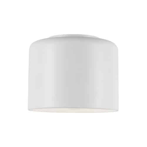 Dainolite Emilia 1 Light Flush Mount Matte White Shade Lamp|Plafonnier affleuré Emilia de Dainolite avec abat-jour blanc mat et 1 ampoule