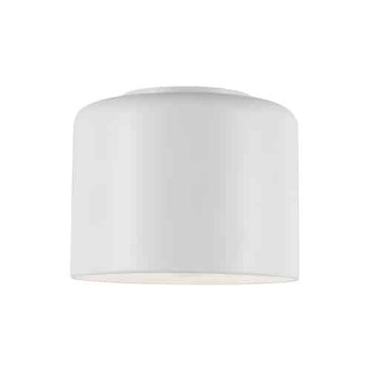 Dainolite Emilia 1 Light Flush Mount Matte White Shade Lamp|Plafonnier affleuré Emilia de Dainolite avec abat-jour blanc mat et 1 ampoule