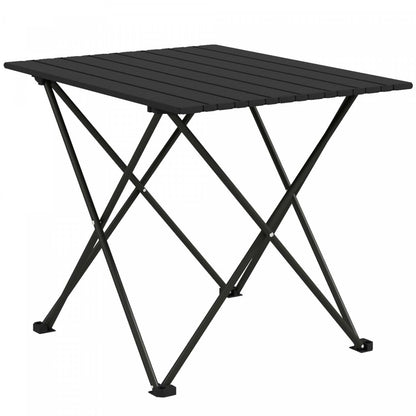 Table de camping pliante Outsunny, table de pique-nique portable avec sac de transport, noire