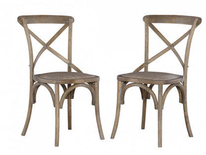 Bentwood Grey Accent Dining Chair - Set of 2|Chaise d'appoint de salle à manger Bentwood grise - ensemble de 2