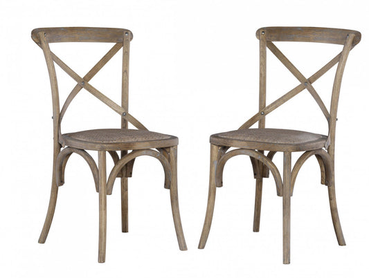 Bentwood Grey Accent Dining Chair - Set of 2|Chaise d'appoint de salle à manger Bentwood grise - ensemble de 2