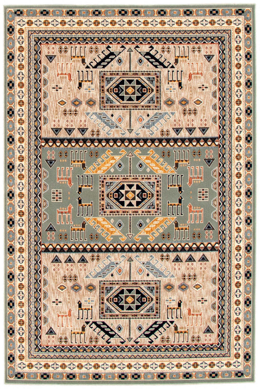 Quincy Teal Area Rug - 7'10 x 10'2|Carpette Quincy bleu sarcelle - 7 pi 10 po x 10 pi 2 po |D2FPTBC6