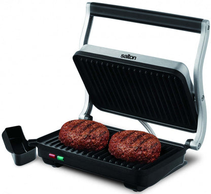 Salton Stainless Steel Panini Grill - SG1263|Presse-Panini Salton en acier inoxydable - SG1263