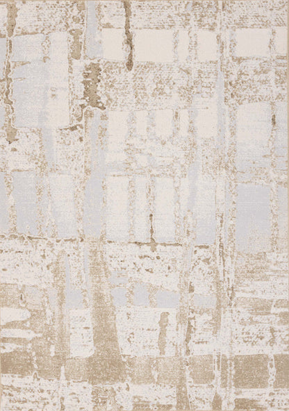 Tapis Isabelle crème vieilli - 5'3 x 7'7|Carpette Isabelle crème à aspect vieilli - 5 pi 3 po x 7 pi 7 po