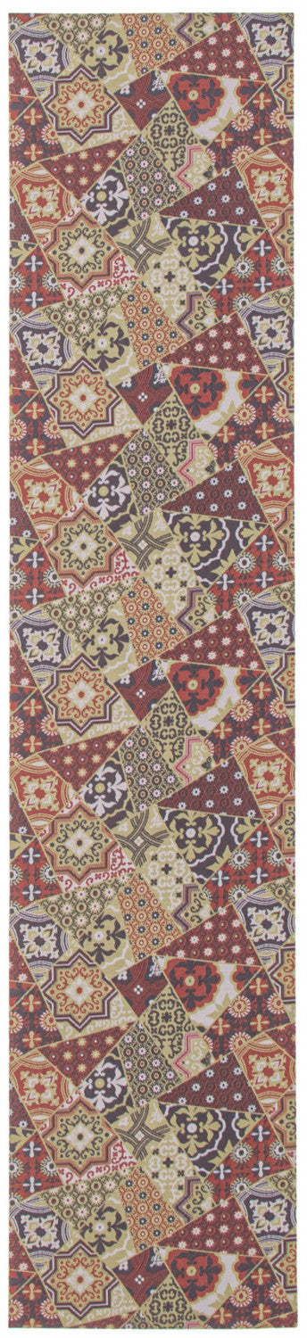 Tapis Bellezza Rouge / Vert 2'2 x 22'0|Carpette Bellezza rougevert 2 pi 2 po x 22 pi 0 po|D22RFG3S