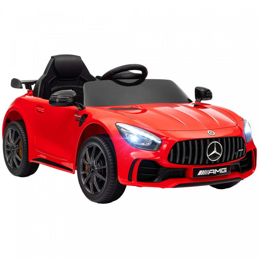 Qaba Voiture Électrique Pour Enfants, Voiture À Pile Sous Licence Mercedes-benz Amg Gtr Avec Télécommande, | Qaba Voiture Électrique Pour Enfants Sous Licence Mercedes-benz Amg Gtr, Alimentée Par Batterie 12 V