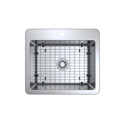 Ancona Valencia Series 25 Compact Dual Mount Kitchen Sink - AN-3340|Évier de cuisine compact sous plan ou en surface Ancona de série Valencia de 25 po - AN-3340|D77GI08B
