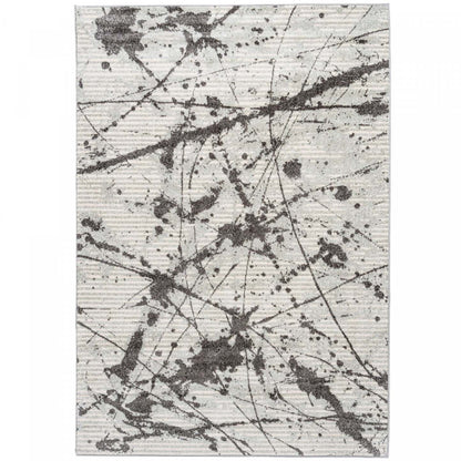 Tapis Roma Splash gris 7 x 10 | Tapis Roma Splash grise 7 x 10 | D80GFUQ6