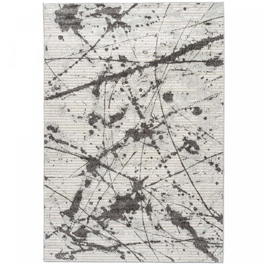 Tapis Roma Splash Gris 5x8 | Carpette Roma Splash grise 5 x 8 | D80GVXRL