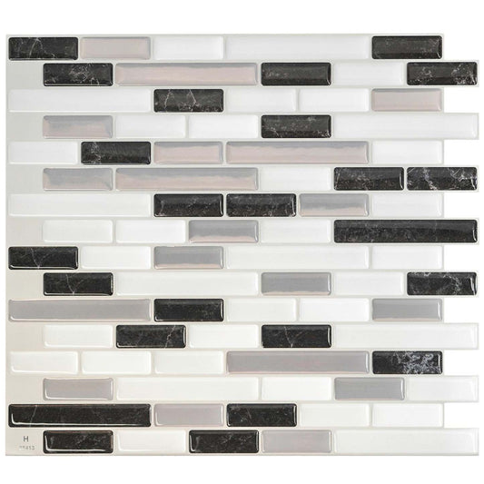 Dosseret Smart Tiles Peel and Stick 4 feuilles 10 x 9 - Muretto Alaska
