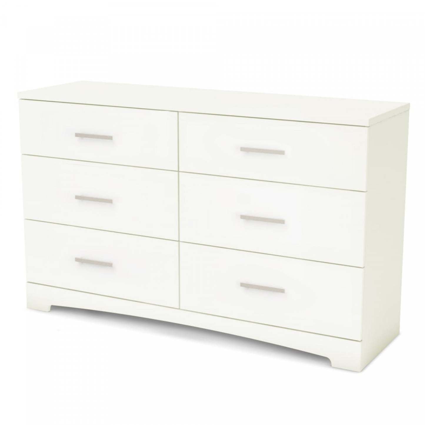 Commode Gramercy à 6 tiroirs - Blanc pur | Commode Gramercy 6 Tiroirs - Blanc Solide