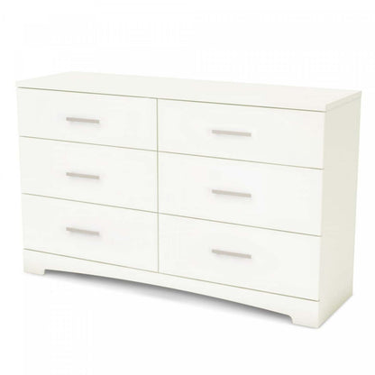 Commode Gramercy à 6 tiroirs - Blanc pur | Commode Gramercy 6 Tiroirs - Blanc Solide