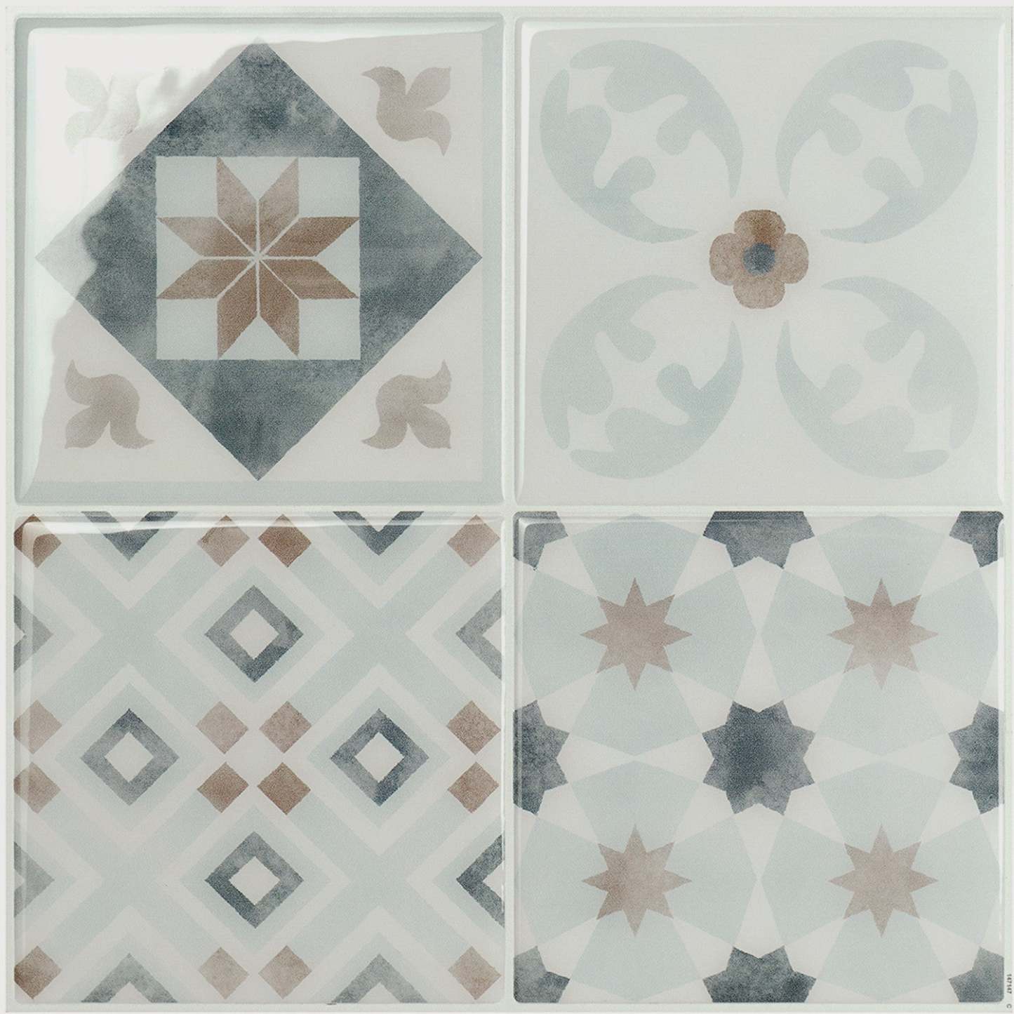 Smart Tiles peler et coller 4 feuilles 9 x 9 dosseret - Vintage Parma