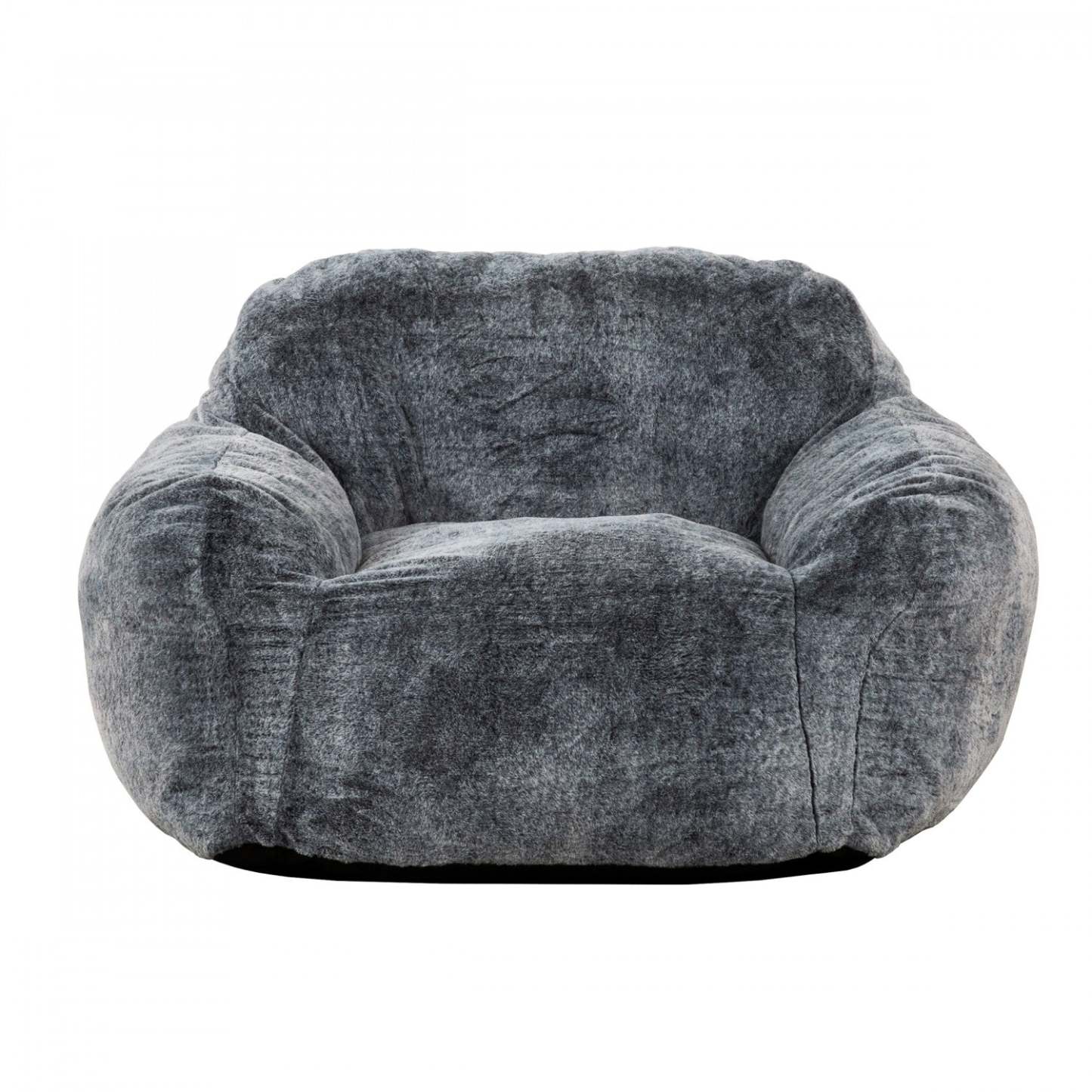 Sealy Tore Faux Fur High Density Foam Bean Bag Chair - Blue|Fauteuil poire Tore de Sealy en fausse fourrure avec mousse à mémoire de forme