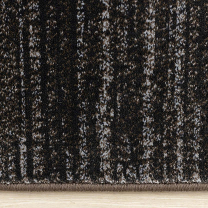 Tapis Amelia Dense Black Beige Border Area Rug - 5'3 x 7'7|Carpette dense Amelia noire et beige à motif de bordure - 5 pi 3 po x 7 pi 7 po