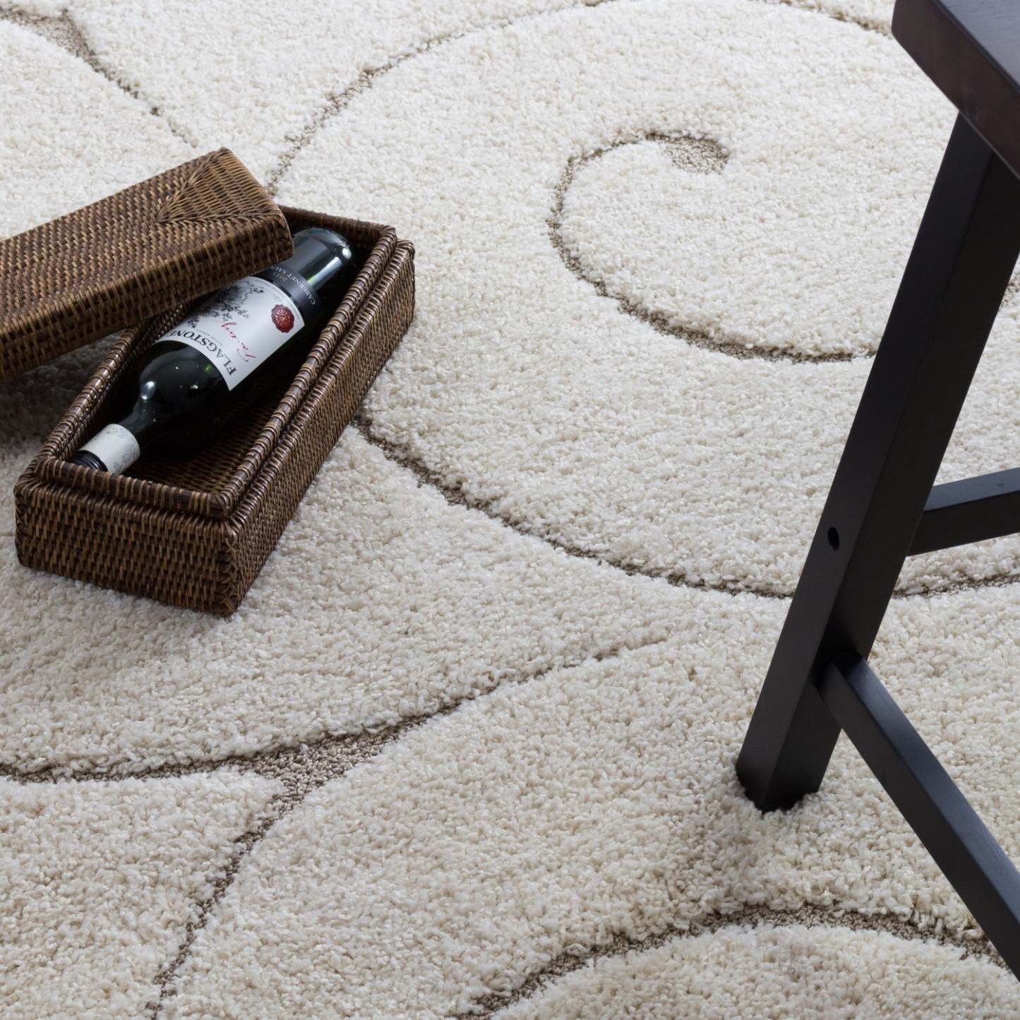 Carpette Oakville Flora crème 4 x 6