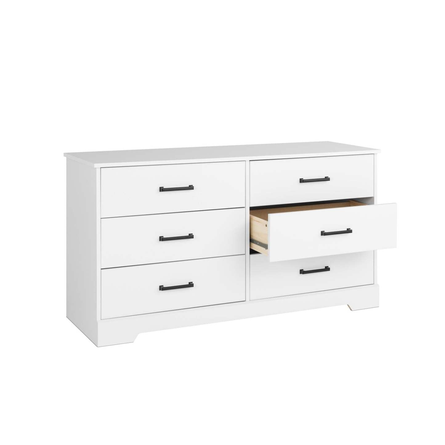 Prepac Rustic Ridge Farmhouse 6-Drawer Dresser - White|Commode champêtre Rustic Ridge de Prepac à 6 tiroirs - blanche