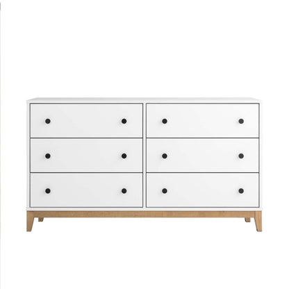 Prepac Nordik 6-Drawer Dresser - White Oak|Commode Nordik de Prepac à 6 tiroirs - chêne blanc