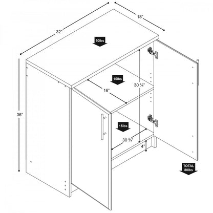 Elite 32 Cabinet - Noir|Armoire Elite de 32 po - noire
