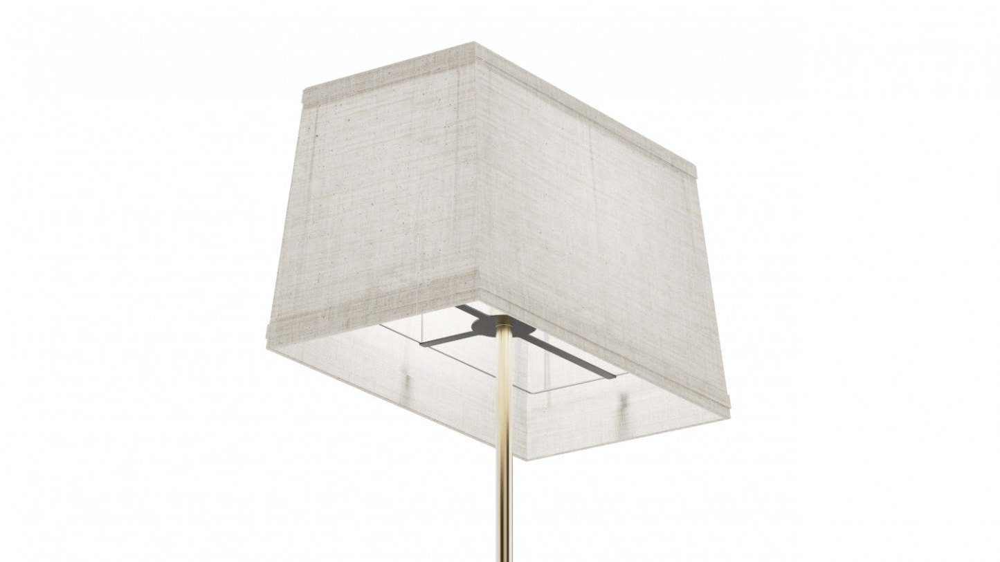 Lampe de table carrée classique dorée 24 avec abat-jour texturé | Lampe de table carrée classique dorée de 24 po avec abat-jour texturé