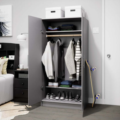 Armoire-penderie Elite - Gris|Armoire-penderie Elite - grise