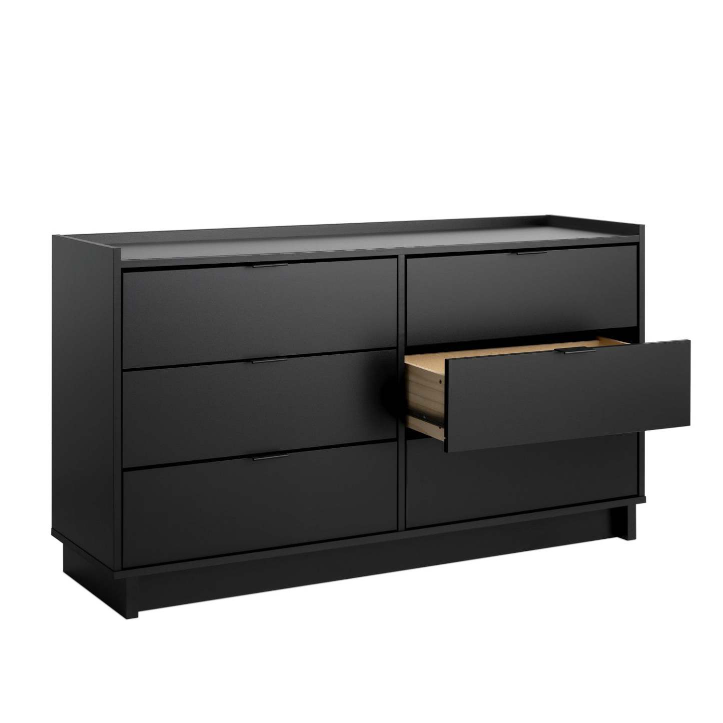 Prepac Simply Modern 52.5 6-Drawer Dresser - Black|Commode Simply Modern de Prepac de 52,5 po à 6 tiroirs - noire