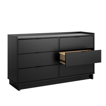 Prepac Simply Modern 52.5 6-Drawer Dresser - Black|Commode Simply Modern de Prepac de 52,5 po à 6 tiroirs - noire