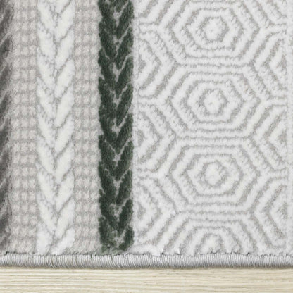 Tapis rayé multicolore London - 7'10 x 10'6|Carpette London à rayures multicolores - 7 pi 10 po x 10 pi 6 po