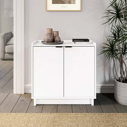 Buffet console Prepac Simply Modern 2 portes - Blanc|Console Simply Modern de Prepac à 2 portes - blanche