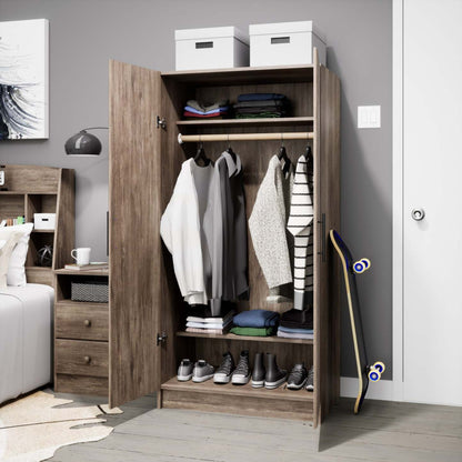 Armoire-penderie Elite 32 - Drifted Grey|Armoire-penderie Elite de 32 po - gris délavé