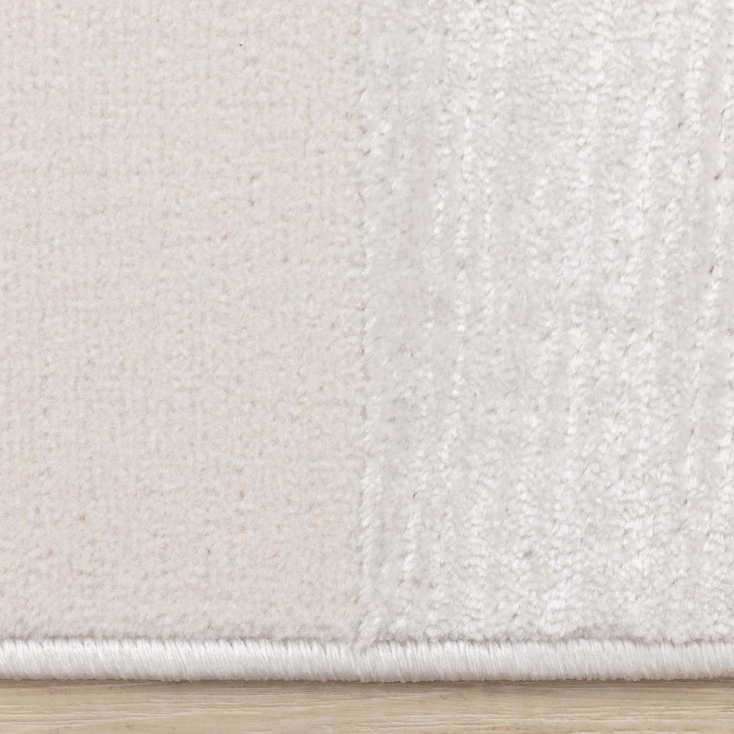 Tapis Leonardo blanche et grise à motif de carreaux - 5 pi 3 po x 7 pi 7 po