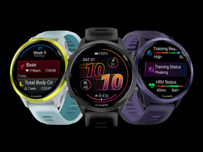 Garmin Forerunner 570 Montre Intelligente 47mm, Amoled, Aluminium Gris Ardoise, Noir, Suivi de Fitness GPS, Course, Triathlon, Batterie de 11 jours