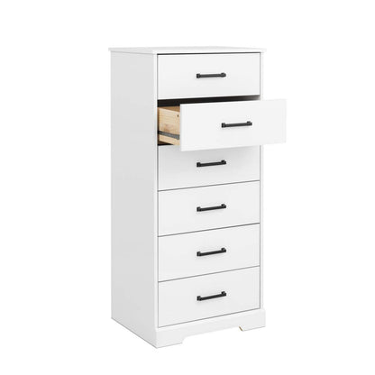 Prepac Rustic Ridge 23.75 6-Drawer Chest - White|Commode verticale Rustic Ridge de Prepac de 23,75 po à 6 tiroirs - blanche