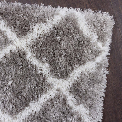 Ker Grey Lat 5x8 Area Rug|Carpette Ker grise à motifs de diamants 5 x 8|D80G9NY7
