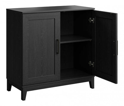 Armoire d'appoint à tablette réglable Modulr 1 - Chêne noir | Modulr Armoire D'appoint A 1 Tablette Réglable – Chêne Noir