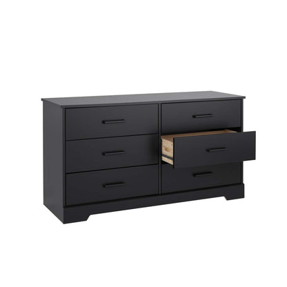 Prepac Rustic Ridge Farmhouse 6-Drawer Dresser - Black|Commode champêtre Rustic Ridge de Prepac à 6 tiroirs - noire