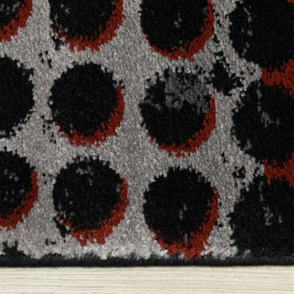 Carpette moelleuse Perry à motif de caisse industrielle - 5 pi 3 po x 7 pi 7 po