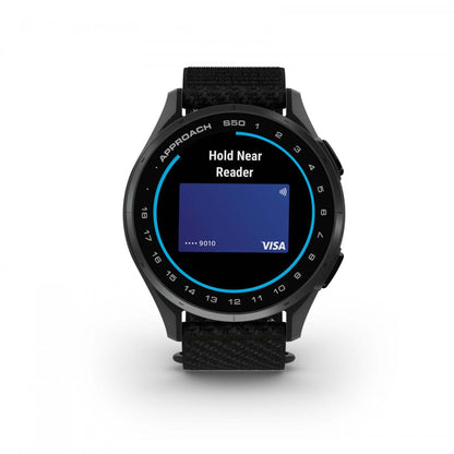 Garmin Approach S50 Amoled Montre Connectée de Golf - Gps, 43 000 Parcours Préchargés | Lunette en Aluminium Ardoise